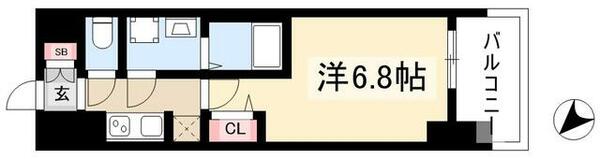 メイクス熱田大宝 803｜愛知県名古屋市熱田区大宝３丁目(賃貸マンション1K・8階・23.40㎡)の写真 その2