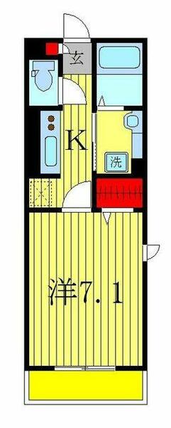 コンフォールドミール北松戸 301｜千葉県松戸市北松戸２丁目(賃貸アパート1K・3階・26.52㎡)の写真 その2