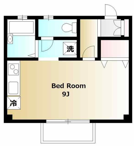 メゾンドエスポアールⅡ 202｜東京都足立区西新井本町１丁目(賃貸アパート1R・2階・24.84㎡)の写真 その2