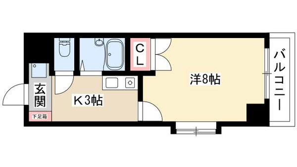 シティライフ名駅（竹橋町） 601｜愛知県名古屋市中村区竹橋町(賃貸マンション1K・6階・24.30㎡)の写真 その2