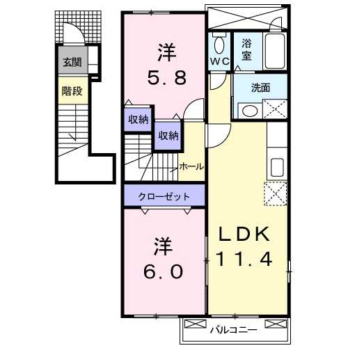 同じ建物の物件間取り写真 - ID:238007234421