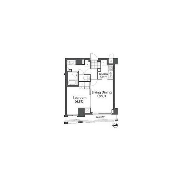 アパートメンツ白金三光坂 204｜東京都港区白金３丁目(賃貸マンション1LDK・2階・46.37㎡)の写真 その2