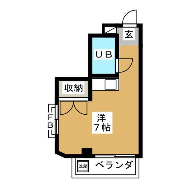 東京都目黒区中央町２丁目(賃貸マンション1R・2階・18.00㎡)の写真 その2