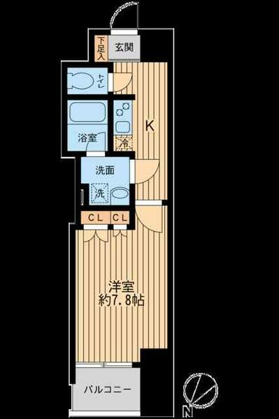 日本橋ファーストレジデンス 0603｜東京都中央区日本橋富沢町(賃貸マンション1K・6階・27.98㎡)の写真 その2