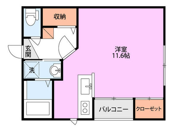 ケンジントンヒルズ 101｜新潟県新発田市豊町２丁目(賃貸アパート1R・1階・31.88㎡)の写真 その2