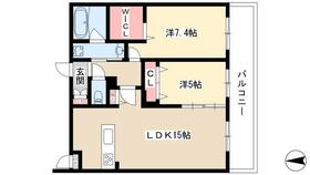 レンブラル 302 ｜ 愛知県名古屋市名東区香流３丁目（賃貸マンション2LDK・3階・61.60㎡） その2