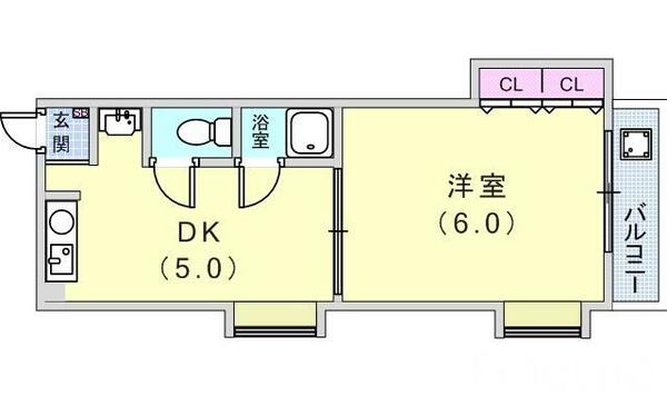 兵庫県神戸市垂水区馬場通(賃貸マンション1DK・3階・26.09㎡)の写真 その2
