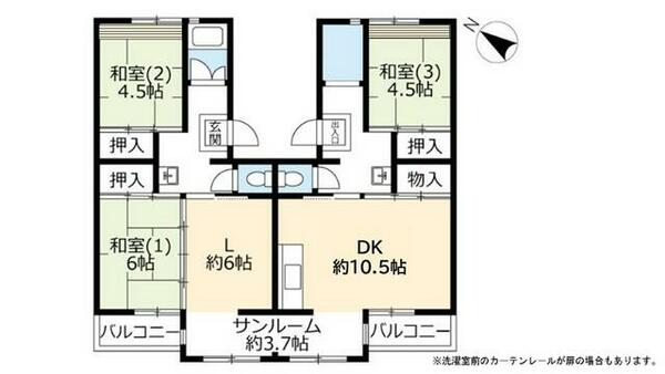 ＵＲ花山東 0090302｜兵庫県神戸市北区花山東町(賃貸マンション3LDK・3階・91.03㎡)の写真 その2