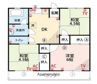 同じ建物の物件間取り写真 - ID:240028606950