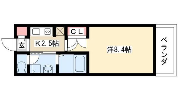 アールズヒルズ朝日が丘 503｜愛知県名古屋市名東区朝日が丘(賃貸マンション1K・5階・24.89㎡)の写真 その2