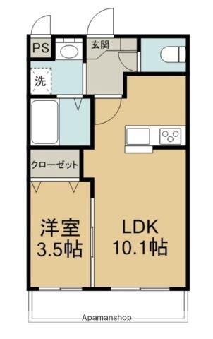 同じ建物の物件間取り写真 - ID:238007315428