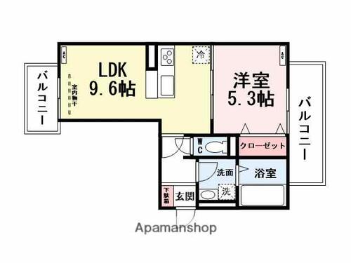 同じ建物の物件間取り写真 - ID:240028656148