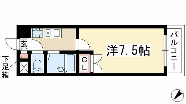 アーバンドエル豊岡 801｜愛知県名古屋市瑞穂区豊岡通３丁目(賃貸マンション1K・8階・22.80㎡)の写真 その2