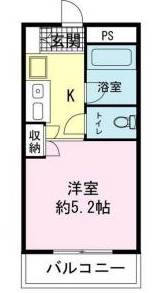 静岡県三島市萩(賃貸マンション1K・3階・18.00㎡)の写真 その2