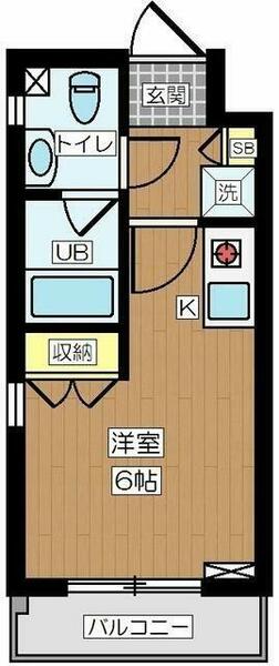 ウィンマックス国立 102｜東京都国立市谷保(賃貸マンション1K・1階・17.57㎡)の写真 その2