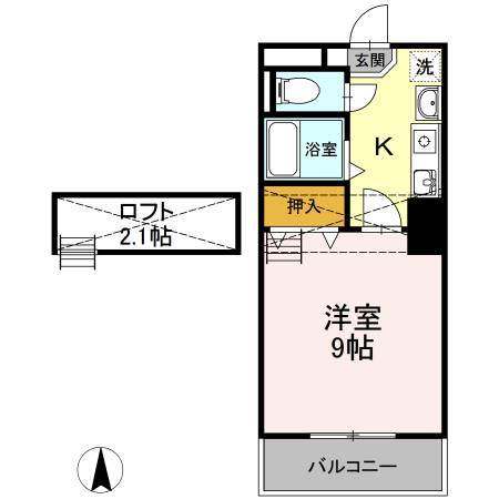 ロイヤルキャビン井坂｜静岡県三島市徳倉１丁目(賃貸マンション1K・2階・27.41㎡)の写真 その2