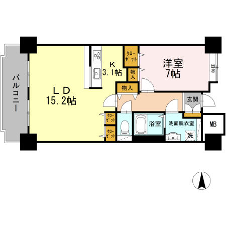 同じ建物の物件間取り写真 - ID:213103867822