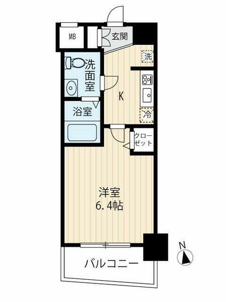 東京都品川区荏原６丁目(賃貸マンション1K・1階・22.11㎡)の写真 その2