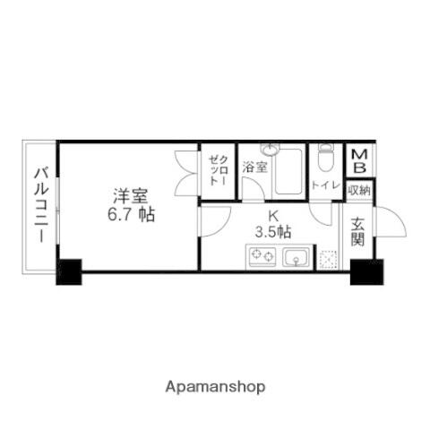 同じ建物の物件間取り写真 - ID:204004224862