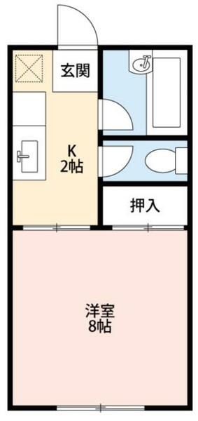 コーポ稲荷田 103｜福島県福島市御山字稲荷田(賃貸アパート1K・1階・24.84㎡)の写真 その2