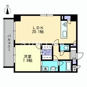 ハアラン表町｜岡山県岡山市北区表町３丁目(賃貸マンション1LDK・7階・62.10㎡)の写真 その2