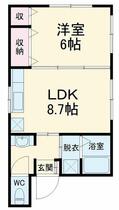 アレイ日吉 102 ｜ 神奈川県横浜市港北区日吉１丁目（賃貸アパート1LDK・1階・35.12㎡） その2