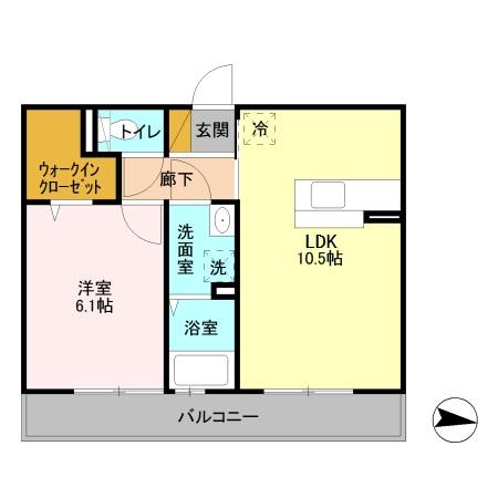 千葉県木更津市長須賀(賃貸アパート1LDK・1階・40.00㎡)の写真 その2