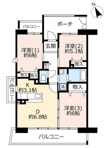 同じ建物の物件間取り写真 - ID:227082602210