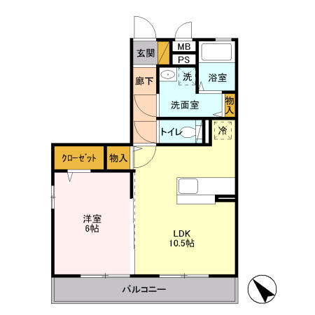 同じ建物の物件間取り写真 - ID:212042849053