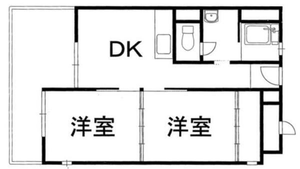静岡県浜松市中央区富塚町(賃貸マンション2DK・3階・40.00㎡)の写真 その2