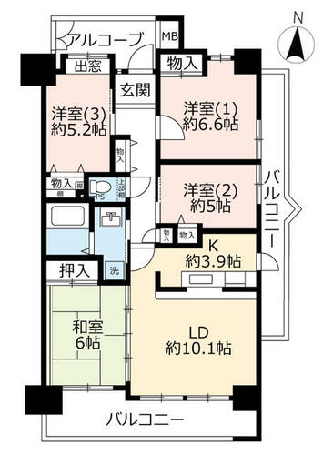 同じ建物の物件間取り写真 - ID:223032391986