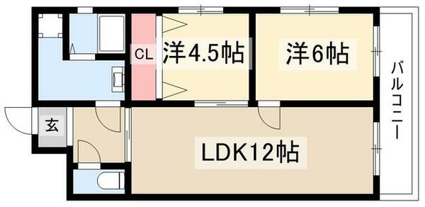 ハイツ西郊 701｜愛知県名古屋市熱田区西郊通７丁目(賃貸マンション2LDK・7階・54.12㎡)の写真 その2