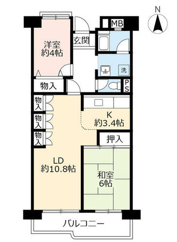 同じ建物の物件間取り写真 - ID:228049389951