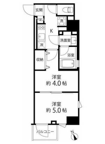 ＤｅＬＣＣＳ　ＩＫＥＢＵＫＵＲＯ 403｜東京都豊島区池袋４丁目(賃貸マンション2K・4階・29.44㎡)の写真 その2