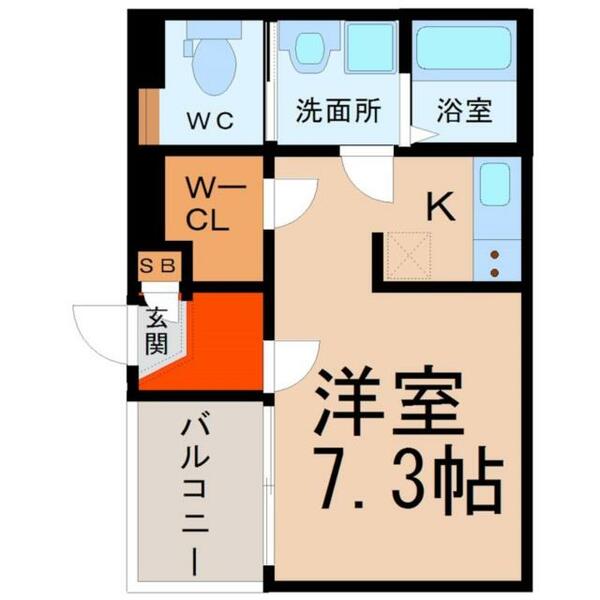 愛知県名古屋市熱田区波寄町(賃貸アパート1R・2階・21.23㎡)の写真 その2