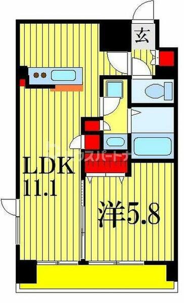 東ビル 1001｜千葉県千葉市中央区市場町(賃貸マンション1LDK・10階・44.20㎡)の写真 その2