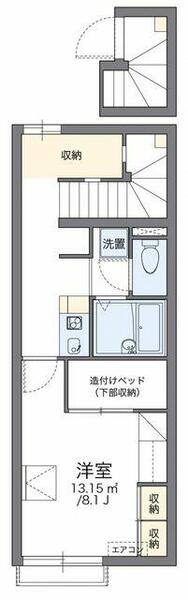 千葉県船橋市松が丘２丁目(賃貸アパート1K・2階・28.02㎡)の写真 その2