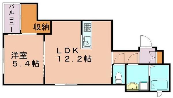 福岡県福岡市博多区博多駅前４丁目(賃貸アパート1LDK・3階・43.97㎡)の写真 その2