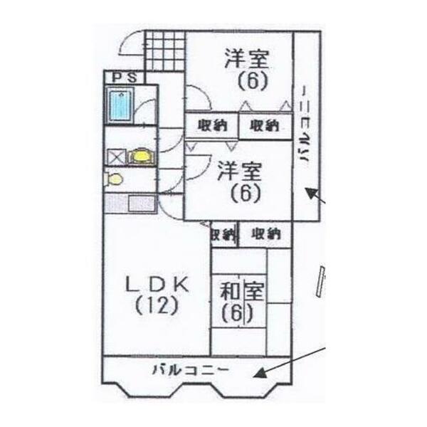 ルネスフルセⅠ｜静岡県三島市長伏(賃貸マンション3LDK・1階・64.12㎡)の写真 その2