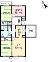 ＵＲ小山田桜台 0100302 ｜ 東京都町田市小山田桜台２丁目（賃貸マンション3LDK・3階・78.36㎡） その2