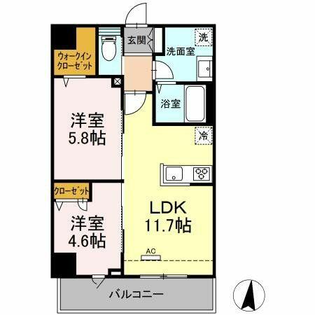 同じ建物の物件間取り写真 - ID:214056508392