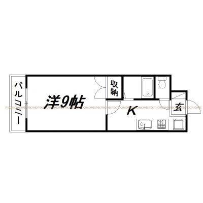 静岡県浜松市中央区神立町(賃貸マンション1K・2階・27.36㎡)の写真 その2
