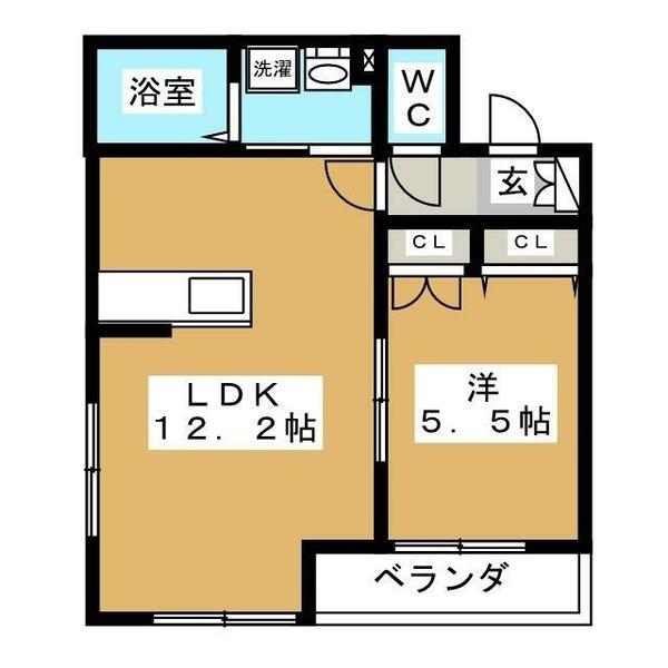 東京都八王子市南新町(賃貸マンション1LDK・3階・43.03㎡)の写真 その2