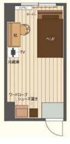 東京都江戸川区西葛西３丁目（賃貸マンション1R・4階・15.40㎡） その2