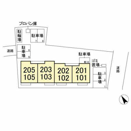 埼玉県さいたま市緑区大字三室(賃貸アパート1LDK・1階・42.84㎡)の写真 その4