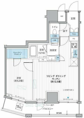 同じ建物の物件間取り写真 - ID:213099254013