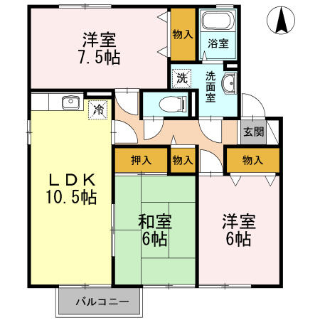 同じ建物の物件間取り写真 - ID:241004944505