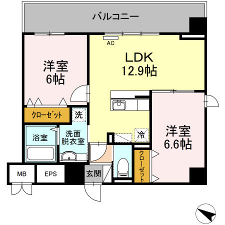 同じ建物の物件間取り写真 - ID:214054993402