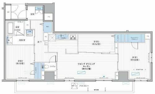 同じ建物の物件間取り写真 - ID:213099319574