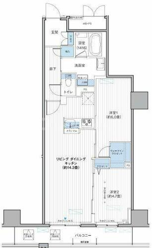 同じ建物の物件間取り写真 - ID:213099319491